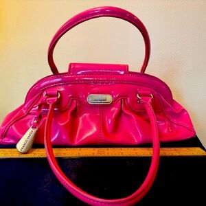 Preloved Franco Sarto purse in Hot Pink.
